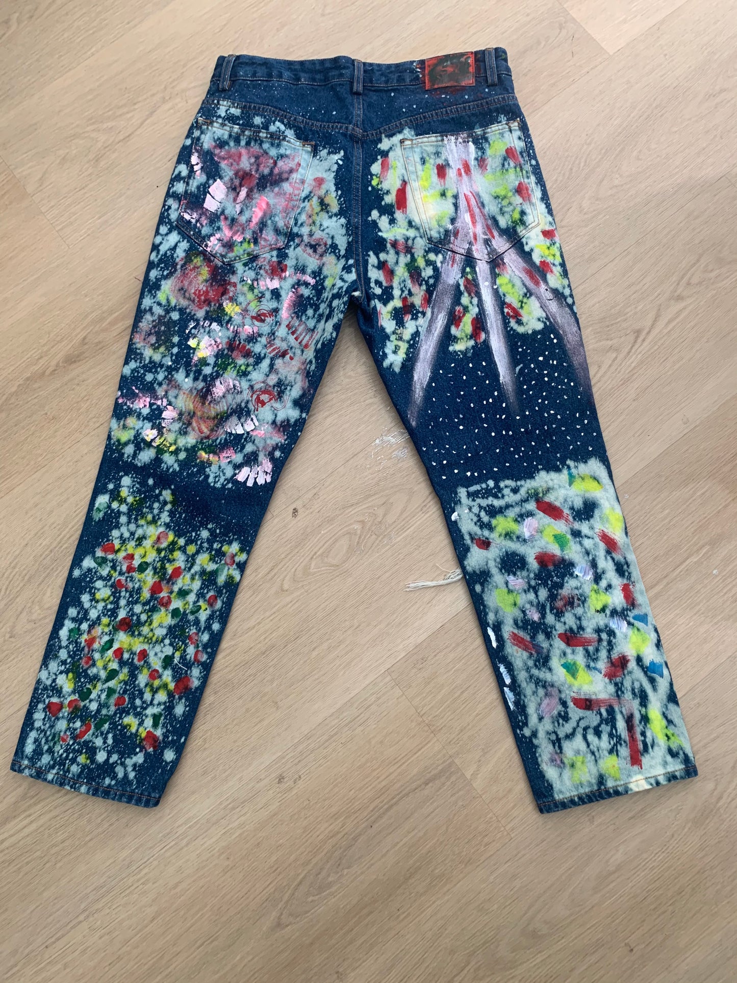 Denim Jeans-Hand Painted