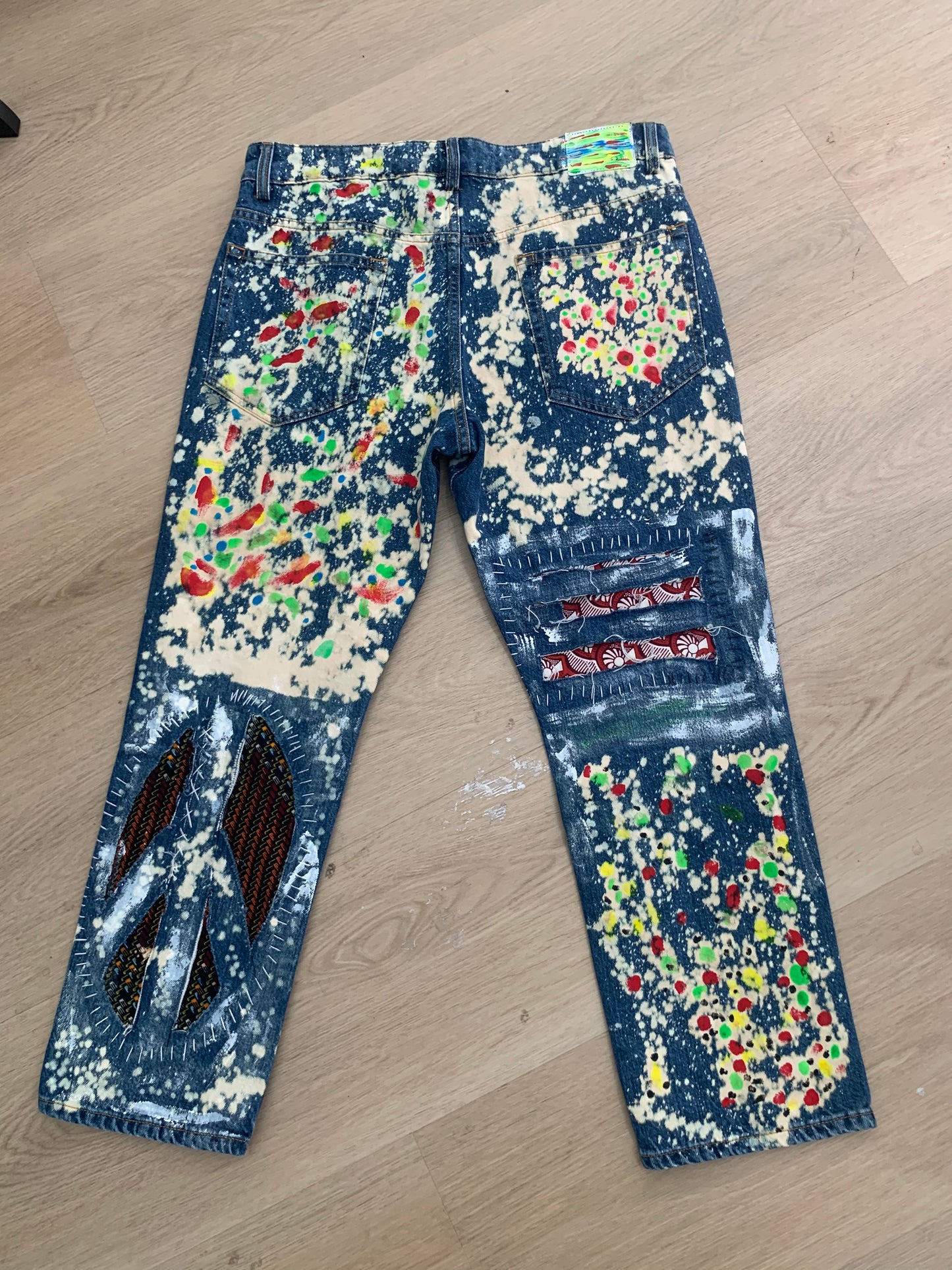 Denim Jeans-Hand Painted