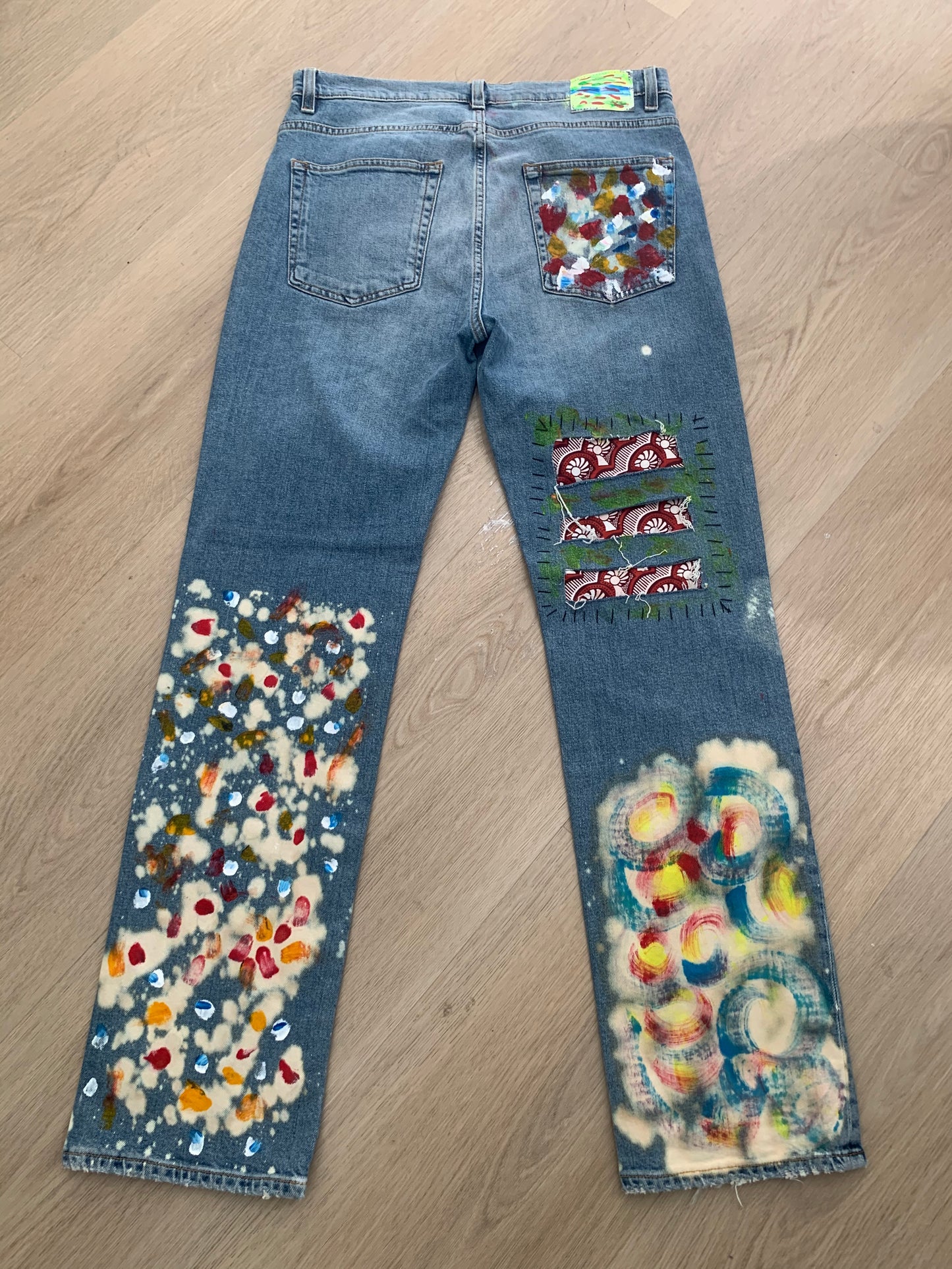 Denim Jeans-Hand Painted