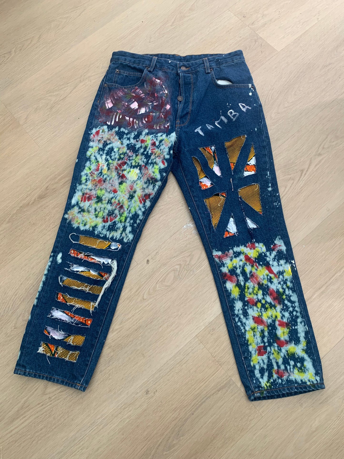 Denim Jeans-Hand Painted